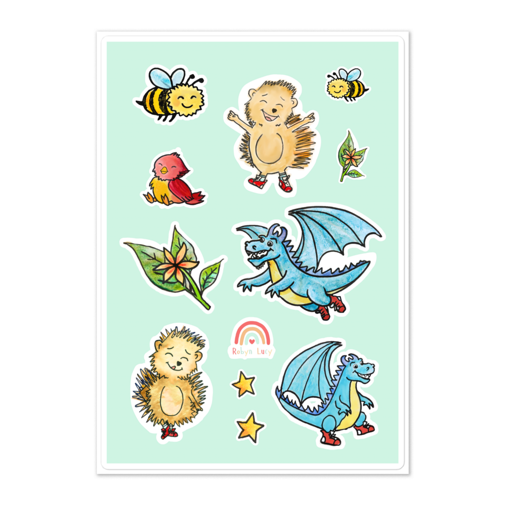 Humphrey and Dave Sticker Sheet- Sage Green