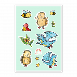 Humphrey and Dave Sticker Sheet- Sage Green